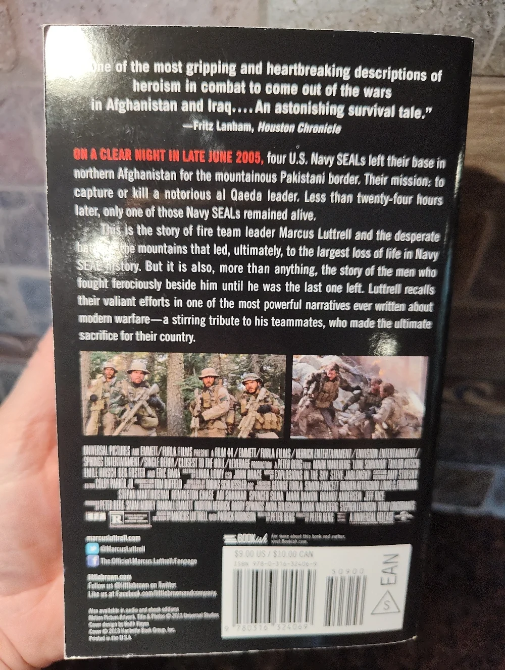 Lone Survivor By Marcus Luttrell, Paperback